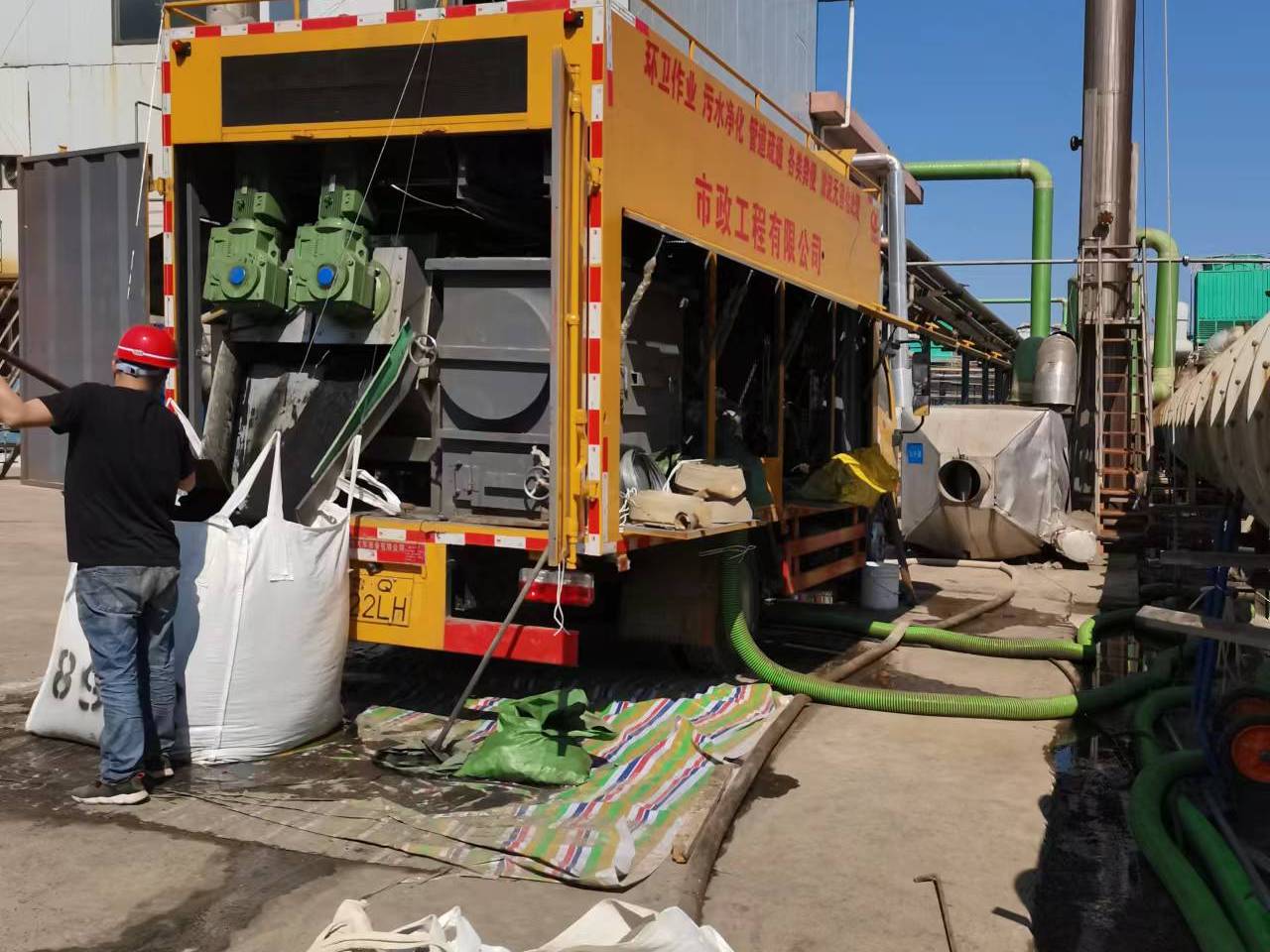 邢台淤泥压干处理